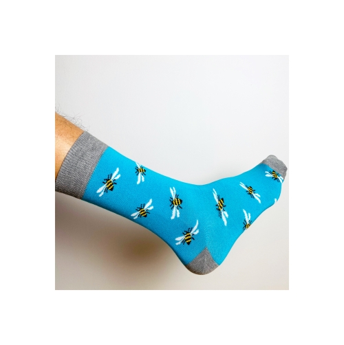 Мъжки чорапи "BEE"/ сини