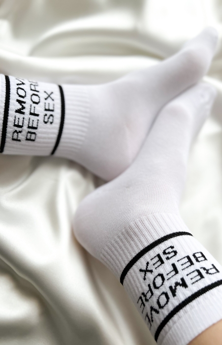 Дамски чорапи "REMOVE"/ бели