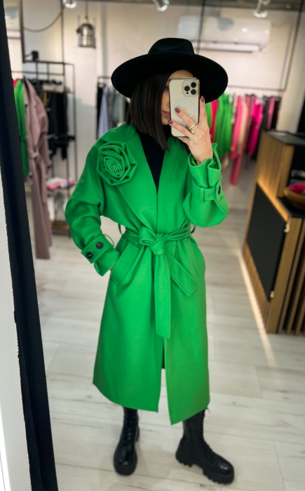 Палто "ROSE"/ зелено